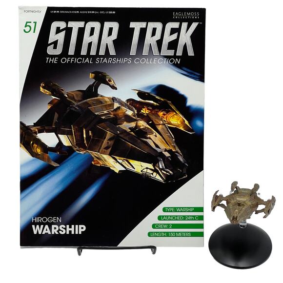Eaglemoss 2017 Star Trek Hirogen Warship Diecast Starship 51 - Picture 1 of 11
